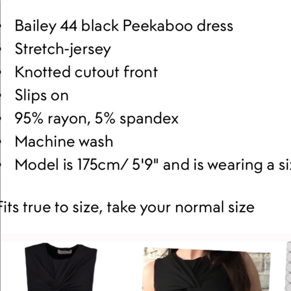 🆕Bailey 44 Sexy Black Dress😍 - Picture 5 of 8